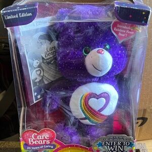 Care Bears Limited Edition Rainbow Heart Bear - Purple